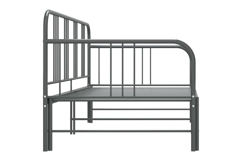 Vuodesohvan runko harmaa metalli 90x200 cm - Harmaa - Huonekalut - Sänky - Sänkykehikot & sängynrungot