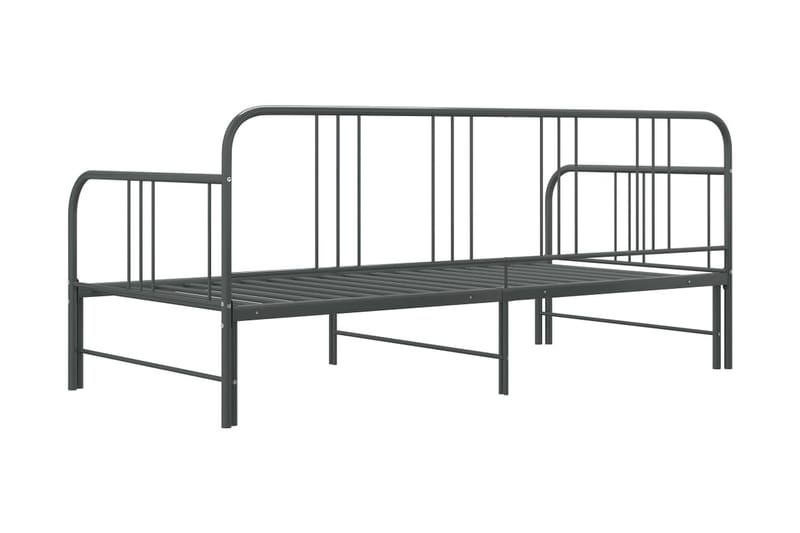 Vuodesohvan runko harmaa metalli 90x200 cm - Harmaa - Huonekalut - Sänky - Sänkykehikot & sängynrungot
