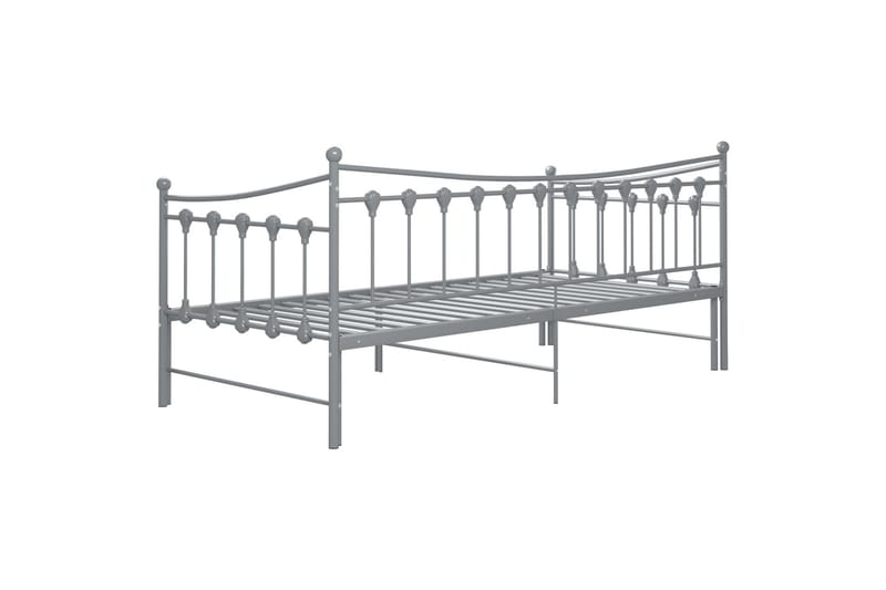 Vuodesohvan runko harmaa metalli 90x200 cm - Huonekalut - Sänky - Sänkykehikot & sängynrungot