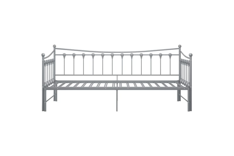 Vuodesohvan runko harmaa metalli 90x200 cm - Huonekalut - Sänky - Sänkykehikot & sängynrungot