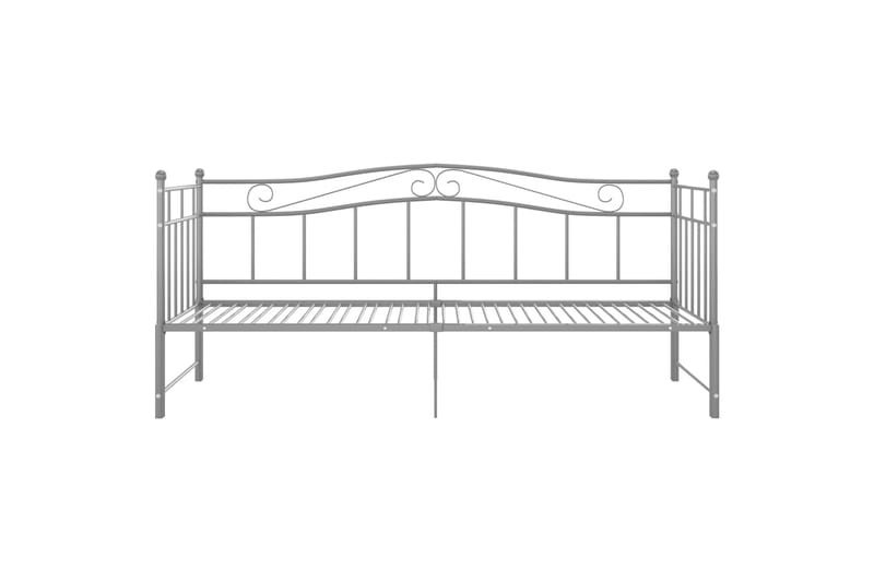 Vuodesohvan runko harmaa metalli 90x200 cm - Huonekalut - Sänky - Sänkykehikot & sängynrungot