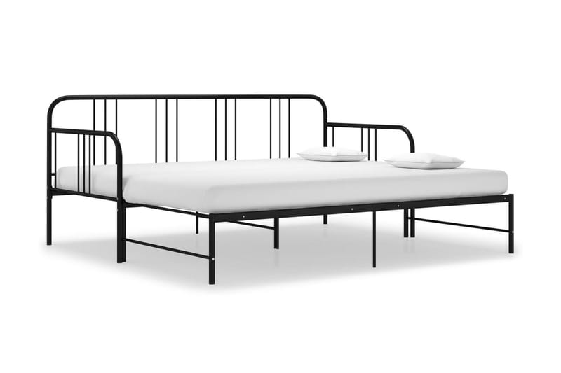 Vuodesohvan runko musta metalli 90x200 cm - Musta - Huonekalut - Sänky - Sänkykehikot & sängynrungot