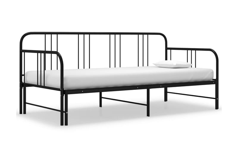 Vuodesohvan runko musta metalli 90x200 cm - Musta - Huonekalut - Sänky - Sänkykehikot & sängynrungot