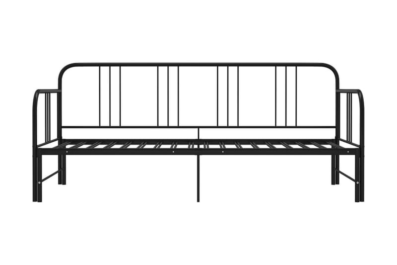 Vuodesohvan runko musta metalli 90x200 cm - Musta - Huonekalut - Sänky - Sänkykehikot & sängynrungot