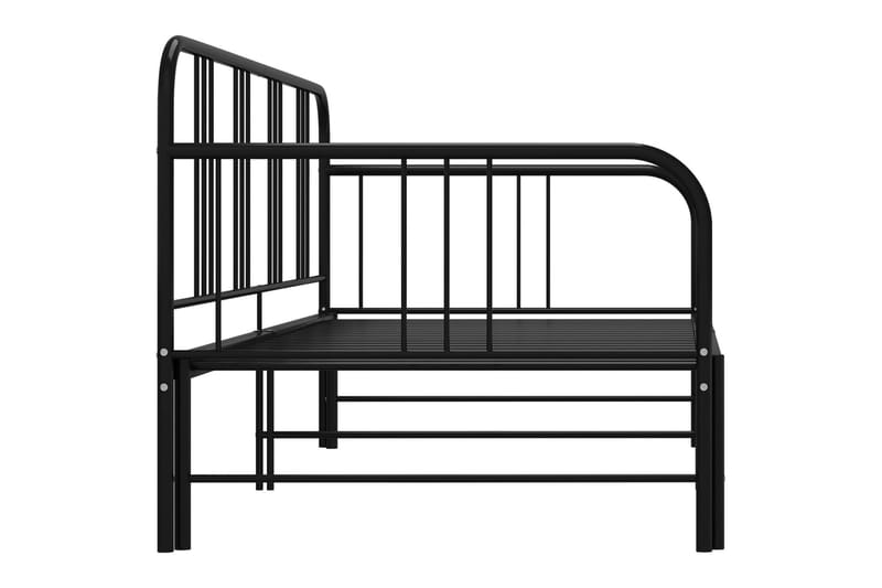 Vuodesohvan runko musta metalli 90x200 cm - Musta - Huonekalut - Sänky - Sänkykehikot & sängynrungot