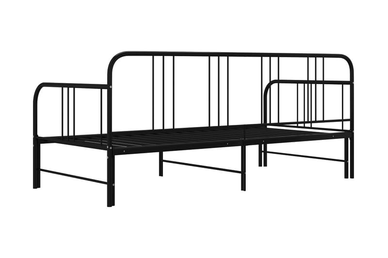 Vuodesohvan runko musta metalli 90x200 cm - Musta - Huonekalut - Sänky - Sänkykehikot & sängynrungot