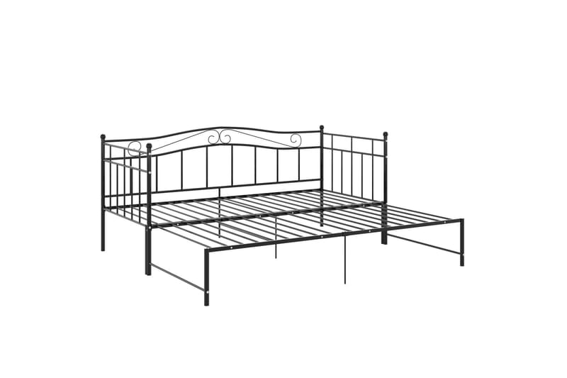 Vuodesohvan runko musta metalli 90x200 cm - Huonekalut - Sänky - Sänkykehikot & sängynrungot