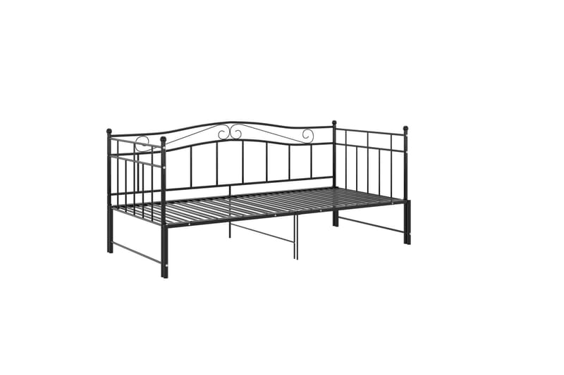 Vuodesohvan runko musta metalli 90x200 cm - Huonekalut - Sänky - Sänkykehikot & sängynrungot