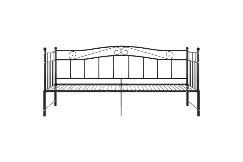 Vuodesohvan runko musta metalli 90x200 cm - Huonekalut - Sänky - Sänkykehikot & sängynrungot