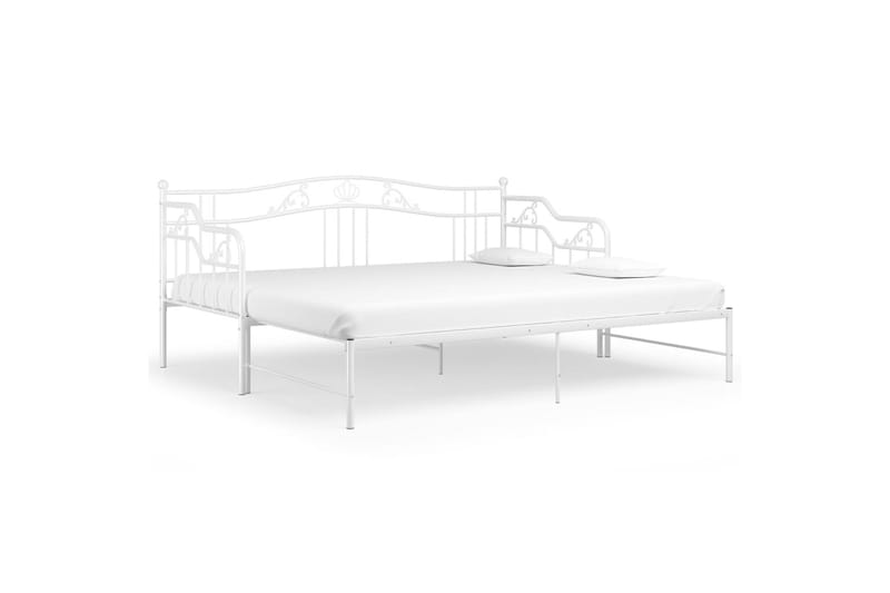 Vuodesohvan runko valkoinen metalli 90x200 cm - Huonekalut - Sänky - Sänkykehikot & sängynrungot