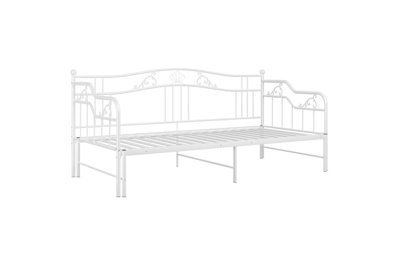 Vuodesohvan runko valkoinen metalli 90x200 cm - Huonekalut - Sänky - Sänkykehikot & sängynrungot