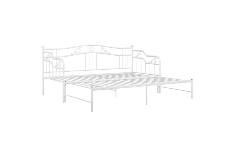 Vuodesohvan runko valkoinen metalli 90x200 cm - Huonekalut - Sänky - Sänkykehikot & sängynrungot
