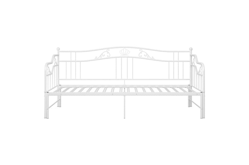 Vuodesohvan runko valkoinen metalli 90x200 cm - Huonekalut - Sänky - Sänkykehikot & sängynrungot
