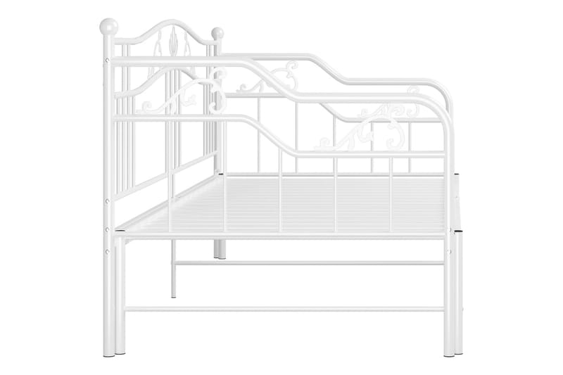 Vuodesohvan runko valkoinen metalli 90x200 cm - Huonekalut - Sänky - Sänkykehikot & sängynrungot