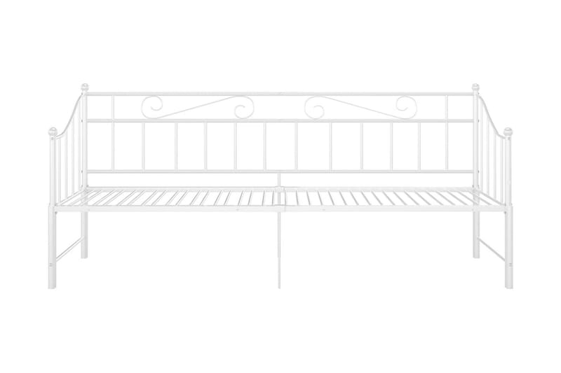 Vuodesohvan runko valkoinen metalli 90x200 cm - Huonekalut - Sänky - Sänkykehikot & sängynrungot