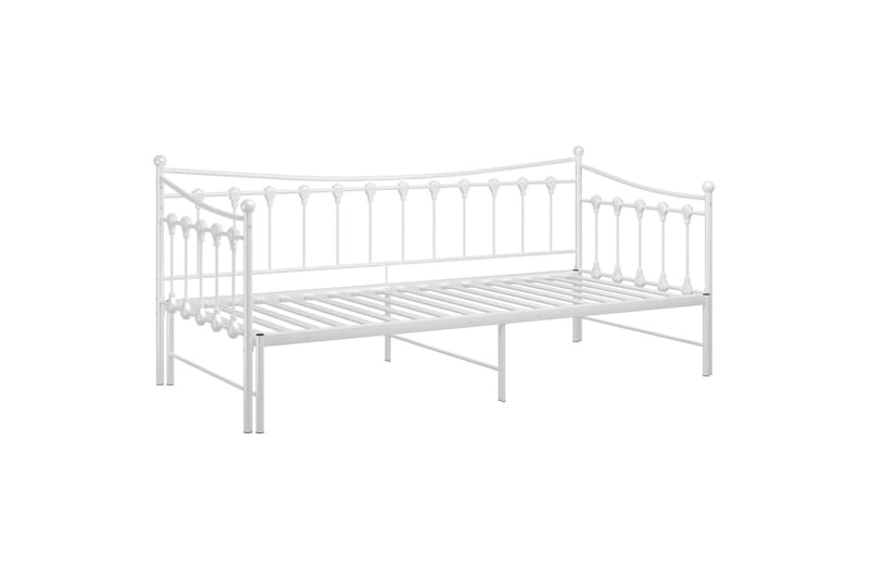 Vuodesohvan runko valkoinen metalli 90x200 cm - Huonekalut - Sänky - Sänkykehikot & sängynrungot