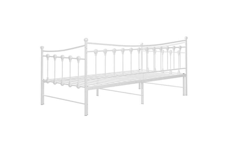 Vuodesohvan runko valkoinen metalli 90x200 cm - Huonekalut - Sänky - Sänkykehikot & sängynrungot