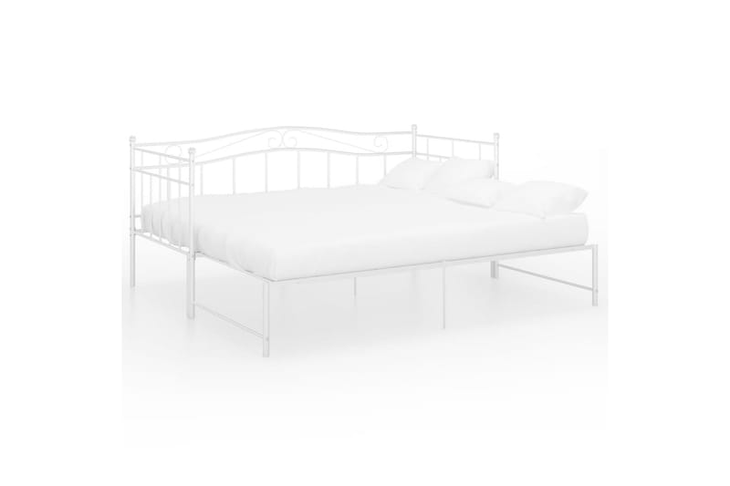 Vuodesohvan runko valkoinen metalli 90x200 cm - Huonekalut - Sänky - Sänkykehikot & sängynrungot
