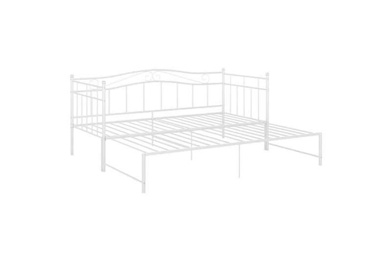 Vuodesohvan runko valkoinen metalli 90x200 cm - Huonekalut - Sänky - Sänkykehikot & sängynrungot