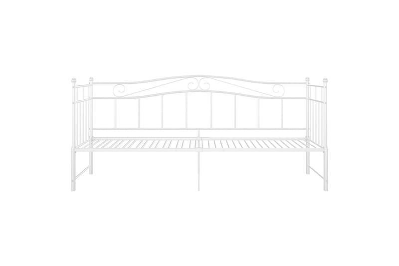 Vuodesohvan runko valkoinen metalli 90x200 cm - Huonekalut - Sänky - Sänkykehikot & sängynrungot