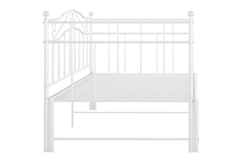 Vuodesohvan runko valkoinen metalli 90x200 cm - Huonekalut - Sänky - Sänkykehikot & sängynrungot