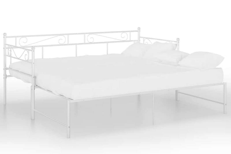 Vuodesohvan runko valkoinen metalli 90x200 cm - Huonekalut - Sänky - Sänkykehikot & sängynrungot