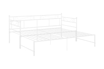 Vuodesohvan runko valkoinen metalli 90x200 cm - Huonekalut - Sänky - Sänkykehikot & sängynrungot