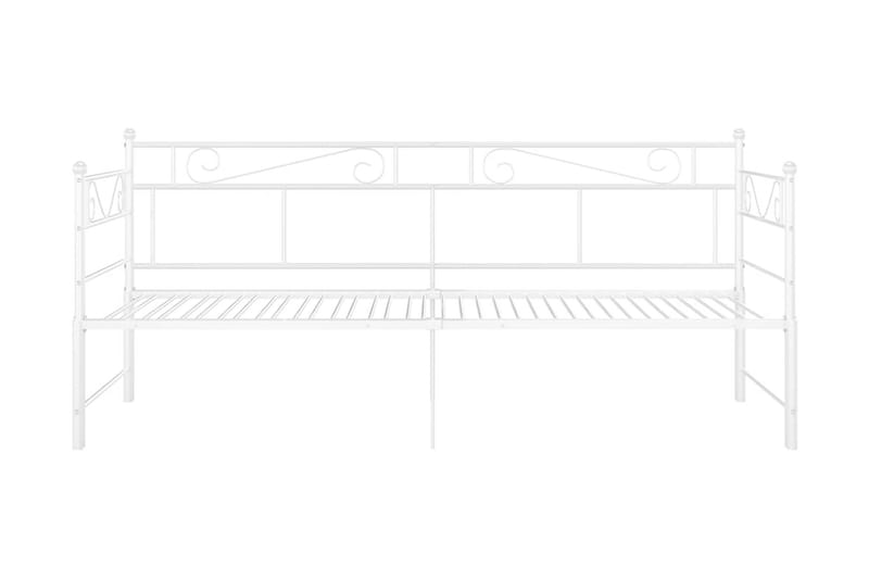 Vuodesohvan runko valkoinen metalli 90x200 cm - Huonekalut - Sänky - Sänkykehikot & sängynrungot