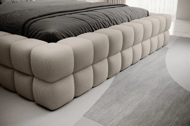 Sänkykehys Dizzle 140x200 cm - Beige - Huonekalut - Sänky - Sänkykehikot & sängynrungot