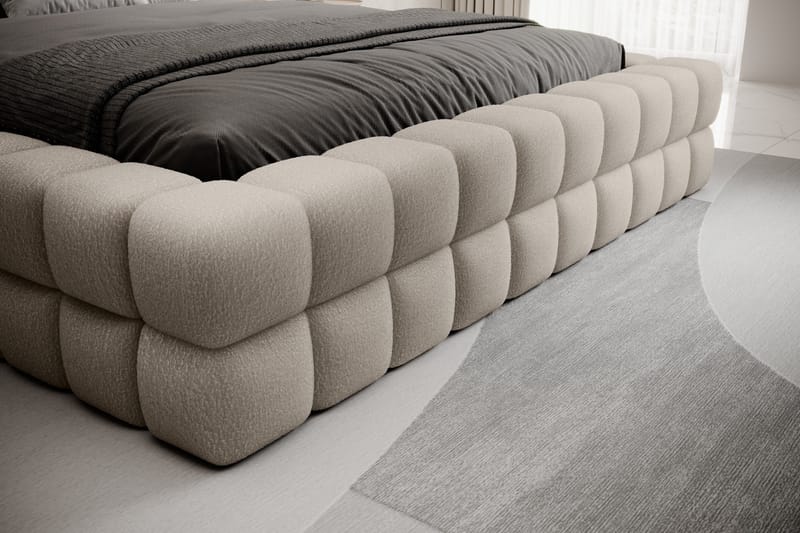 Sänkykehys Dizzle 140x200 cm - Beige - Huonekalut - Sänky - Sänkykehikot & sängynrungot