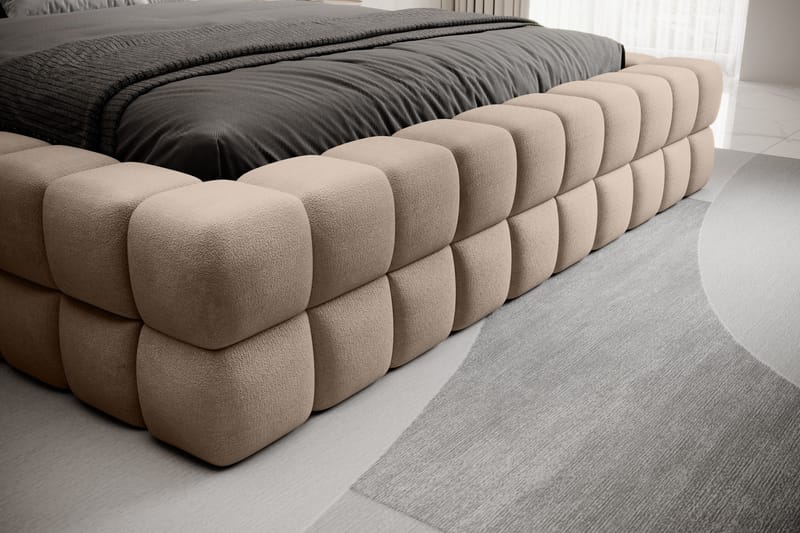 Sänkykehys Dizzle 140x200 cm - Beige - Huonekalut - Sänky - Sänkykehikot & sängynrungot