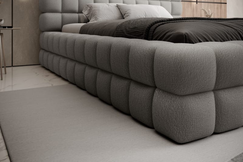 Sänkykehys Dizzle 140x200 cm - Harmaa - Huonekalut - Sänky - Sänkykehikot & sängynrungot