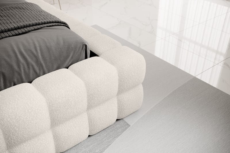 Sänkykehys Dizzle 140x200 cm - Valkoinen - Huonekalut - Sänky - Sänkykehikot & sängynrungot