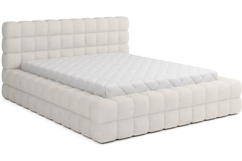 Sänkykehys Dizzle 140x200 cm - Valkoinen - Huonekalut - Sänky - Sänkykehikot & sängynrungot