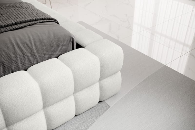 Sänkykehys Dizzle 140x200 cm - Valkoinen - Huonekalut - Sänky - Sänkykehikot & sängynrungot