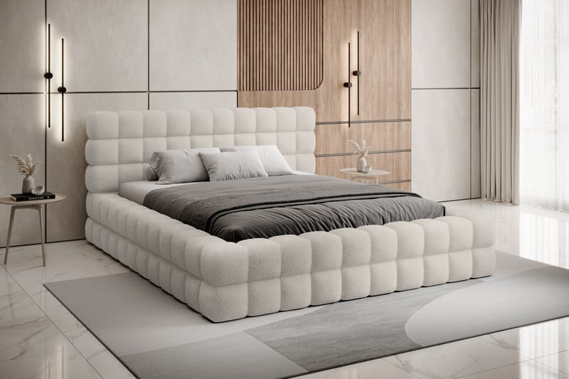 Sänkykehys Dizzle 160x200 cm - Beige - Huonekalut - Sänky - Sänkykehikot & sängynrungot