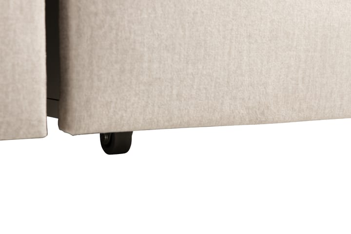 Sänkypaketti Altaneira 160x200 cm Sametti laatikkosäilytys - Beige - Sänkypaketti - Sängyt säilytystilalla