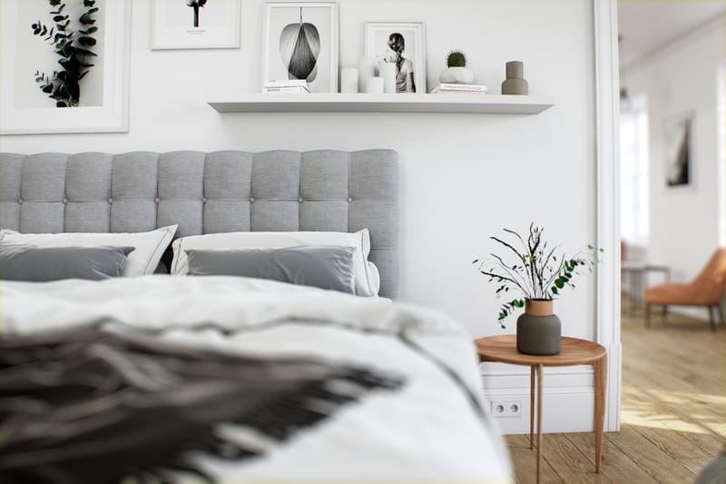 Sänkypaketti Boxford 180x200 Säilytyssänky - Vaaleanharmaa - Huonekalut - Sänky - Runkopatjasängyt