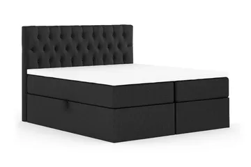 Sänkypaketti Boxy 160x200 cm Musta - Huonekalut - Sänky - Runkopatjasängyt