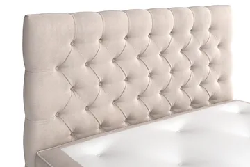 Sänkypaketti Celine 120x200 cm Sametti - Beige - Huonekalut - Sänky - Jenkkisängyt