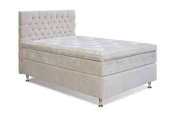 Sänkypaketti Celine 120x200 cm Sametti - Beige - Huonekalut - Sänky - Jenkkisängyt