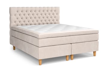 Sänkypaketti Celine 180x200 cm Sametti - Beige - Huonekalut - Sänky - Sänkypaketti