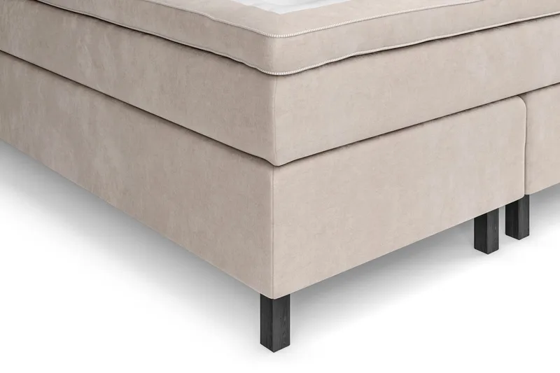 Sänkypaketti Celine 180x200 cm Sametti - Beige - Huonekalut - Sänky - Jenkkisängyt