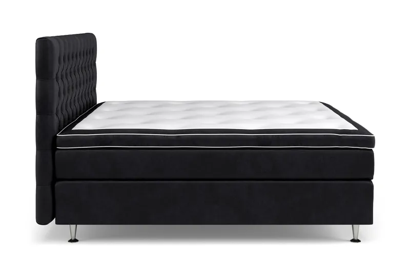 Sänkypaketti Celine 180x200 cm Sametti - Musta - Huonekalut - Sänky - Jenkkisängyt