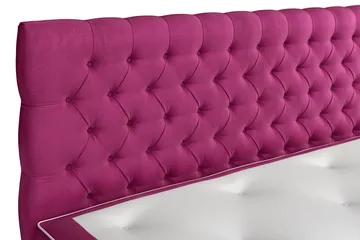 Sänkypaketti Celine 180x200 cm Sametti - Roosa - Huonekalut - Sänky - Jenkkisängyt