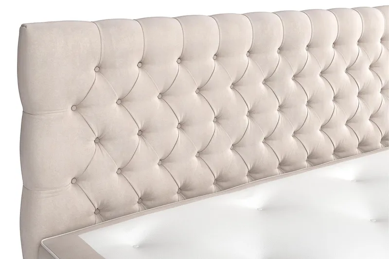 Sänkypaketti Celine 210x210 cm - Beige - Huonekalut - Sänky - Sänkypaketti