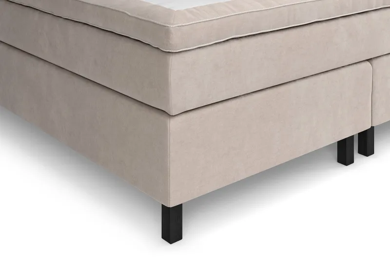 Sänkypaketti Celine 210x210 cm Sametti - Beige - Huonekalut - Sänky - Jenkkisängyt