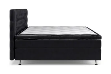 Sänkypaketti Celine 210x210 cm Sametti - Musta - Huonekalut - Sänky - Jenkkisängyt
