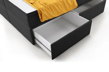 Sänkypaketti Celio 180x200 Laatikko - Harmaa/Sametti - Huonekalut - Sänky - Sänkypaketti