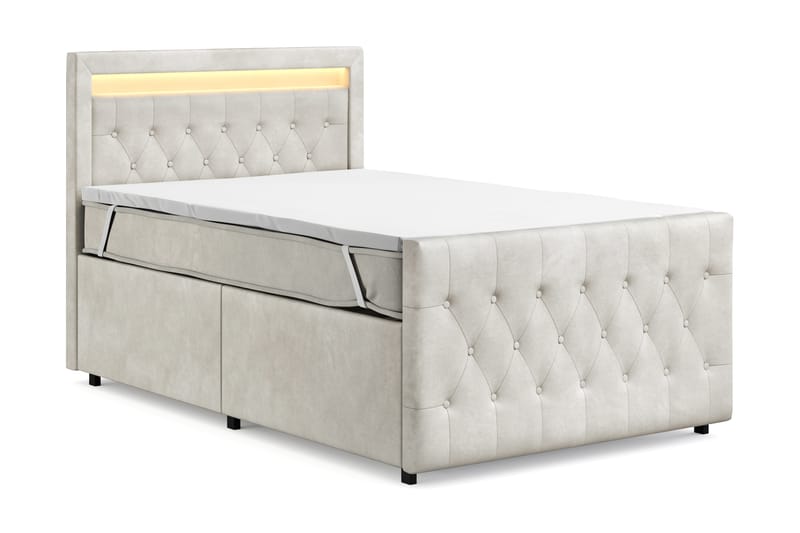 Sänkypaketti Celio Light 120x200 Laatikko - Beige - Huonekalut - Sänky - Jenkkisängyt
